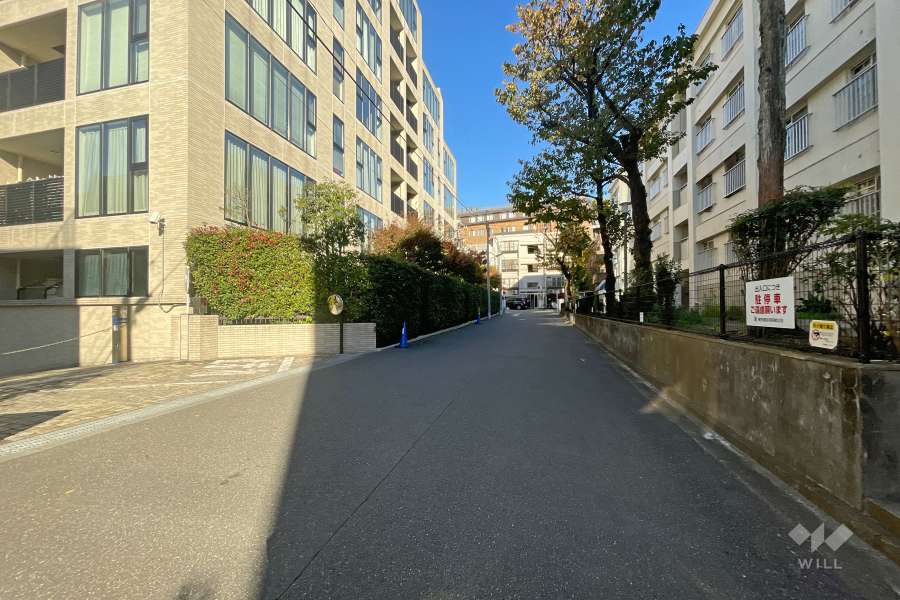 敷地南西側の前面道路