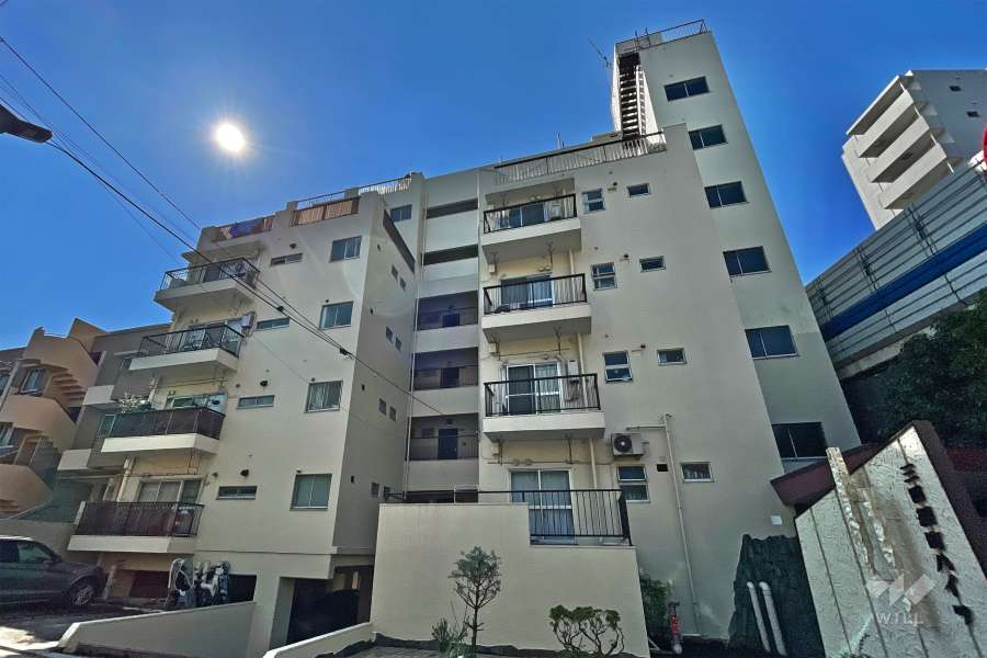 三田綱町ハイツの外観（北西側から）