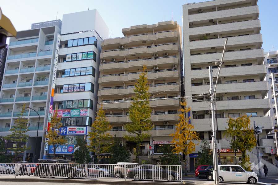 ライオンズマンション麻布十番第2の外観（東側から）