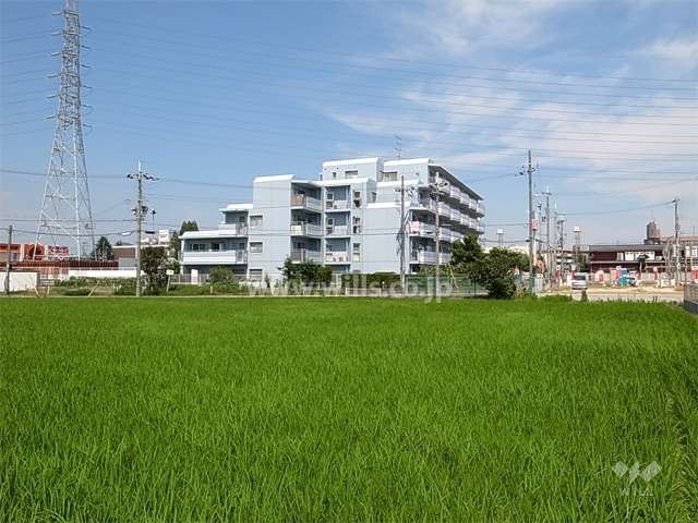 周辺は田畑の多いのどかな住宅地。敷地東側約40mの場所を国道171号線が走っています。