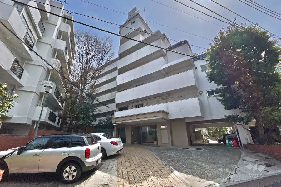 高輪中台マンションの外観（北西側から）