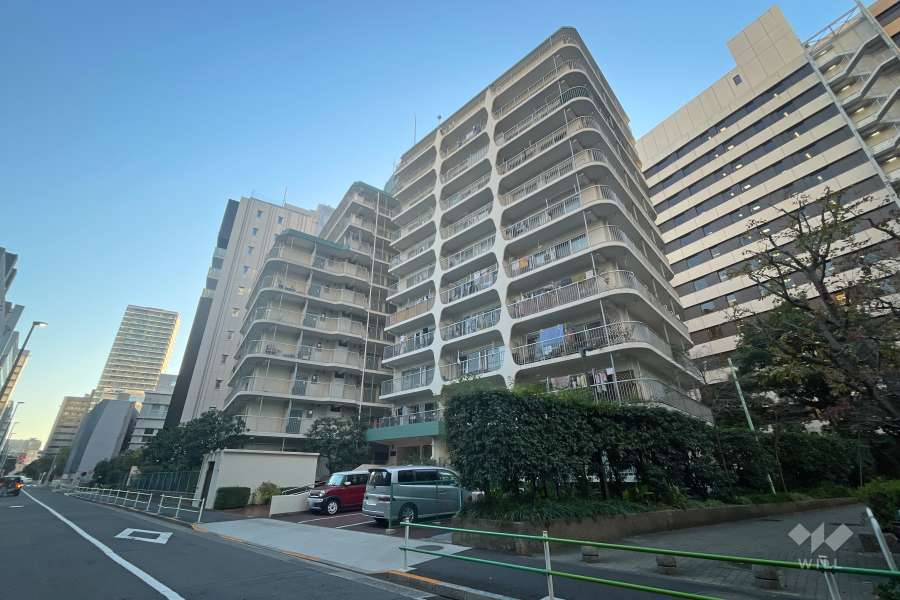 田町スカイハイツの外観（北東側から）