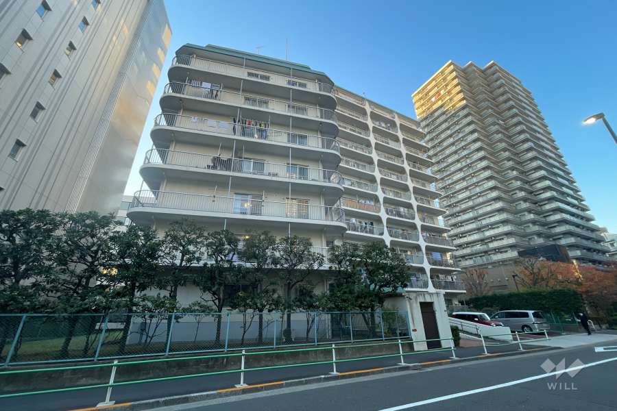 田町スカイハイツの外観（南東側から）