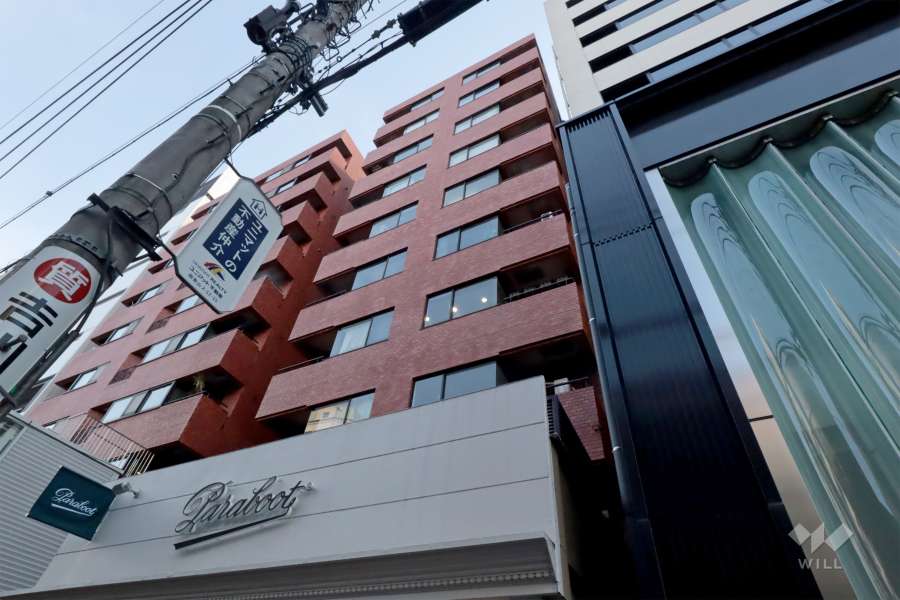 南青山ユニハイツの外観(北側から)