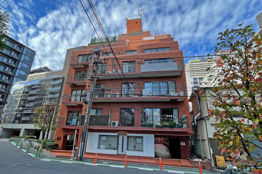赤坂キャステールの外観（東側から）