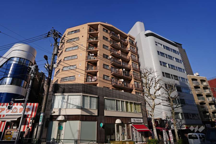 秀和第2高輪レジデンスの外観（南西側から）