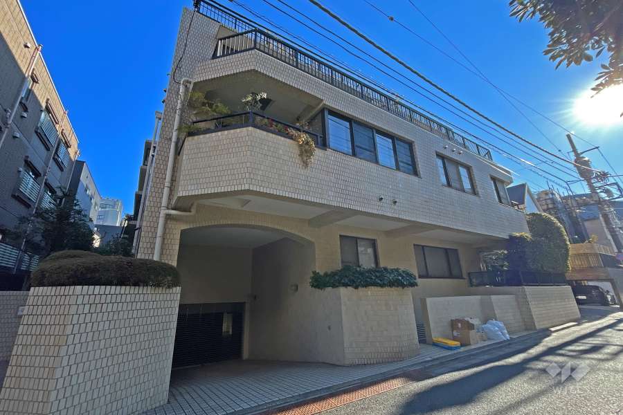 青山ロイヤルフラットの外観（西側から）