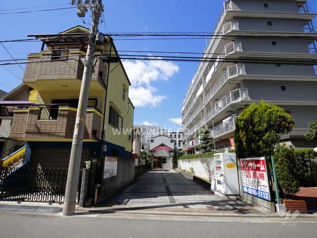 敷地南側にはトランクルーム、一戸建てがあります。