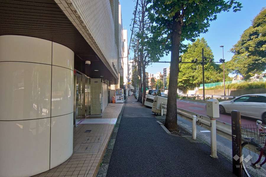 敷地北側の前面道路