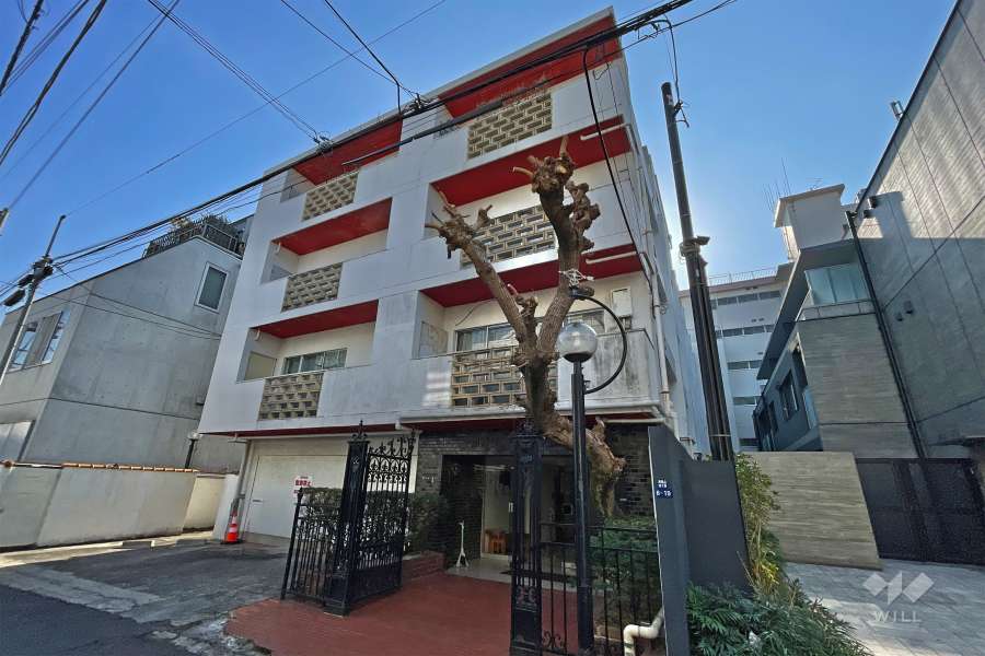 マック青南マンションの外観（南西側から）