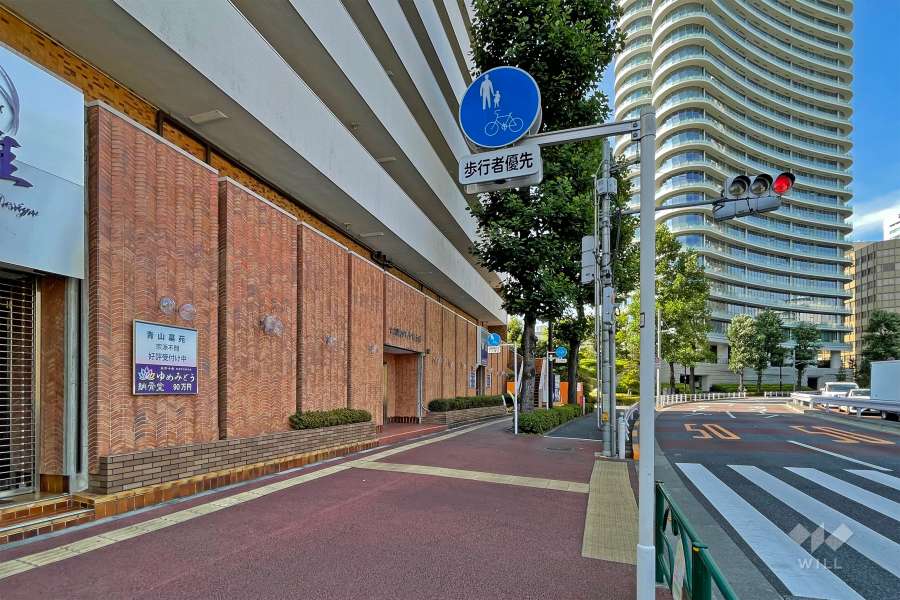 敷地の東側前面道路（南側から）