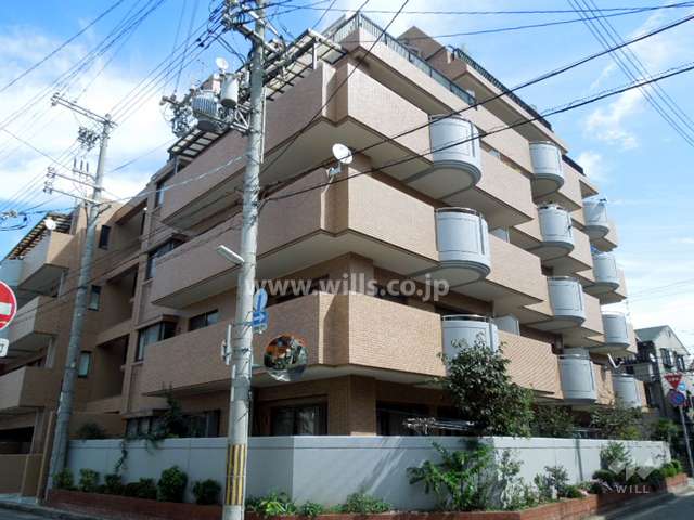 グラン・ドムール杭瀬1の外観（南西側から）