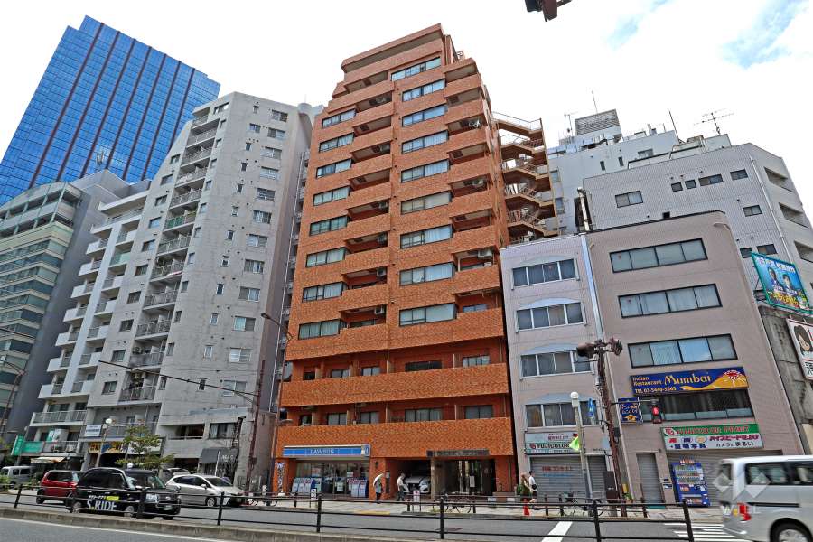 トーア三田ガーデンの外観(北東側から)