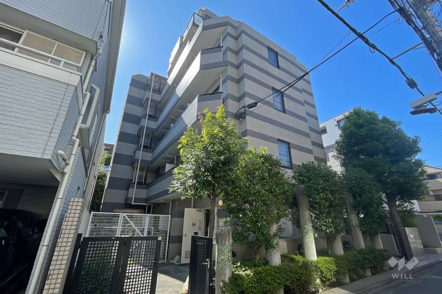 クレッセント白金の外観（北東側から）