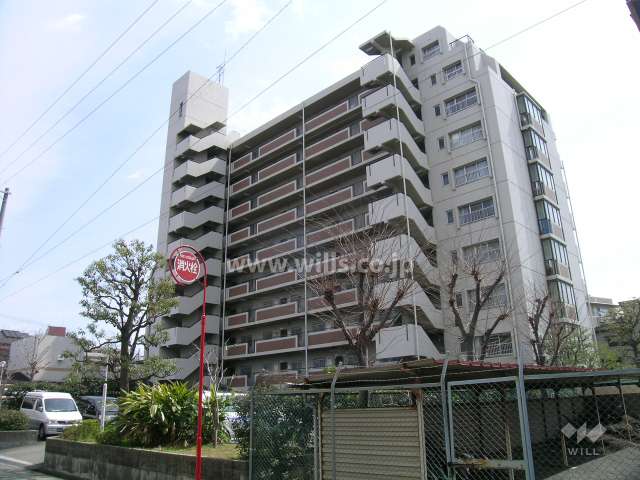 尼崎ビューハイツの外観（北西側から）