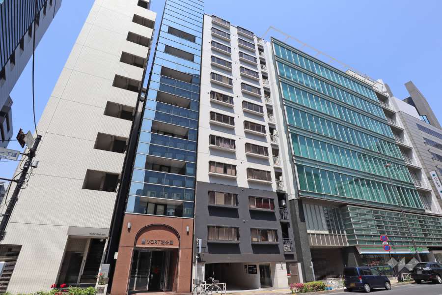 芝マンションの外観（南東側から）