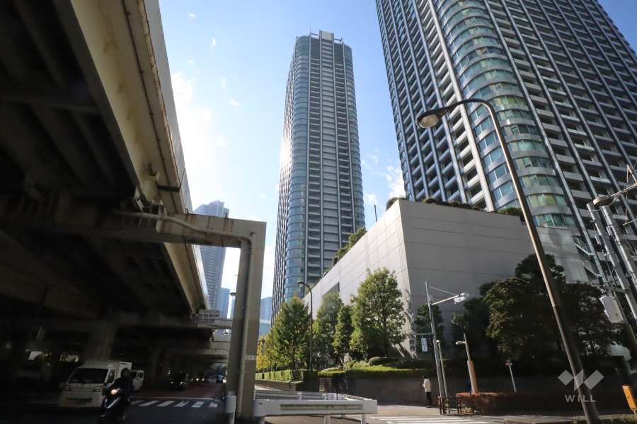 東京ツインパークスライトウイングの外観(北東側から)　