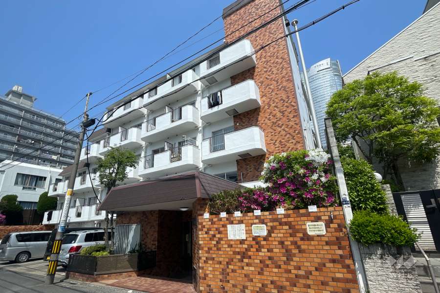 クラウン西麻布の外観（南西側から）