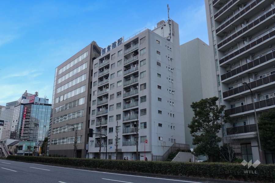 高輪中央マンションの外観（北東側から）