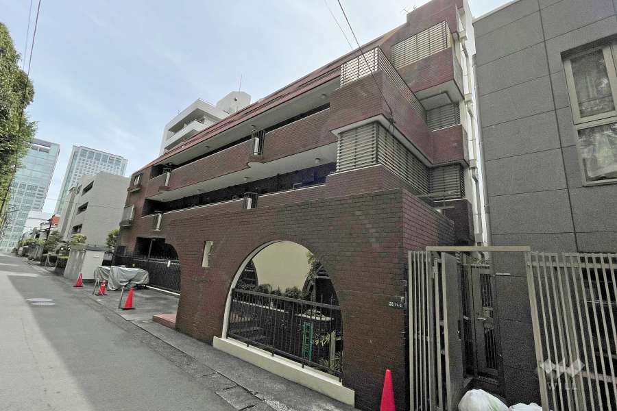 高輪グリーンハイツの外観（北西側から）