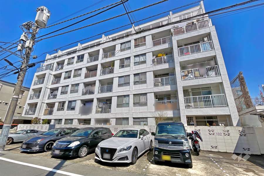 三田コーポラスの外観（南東側から）