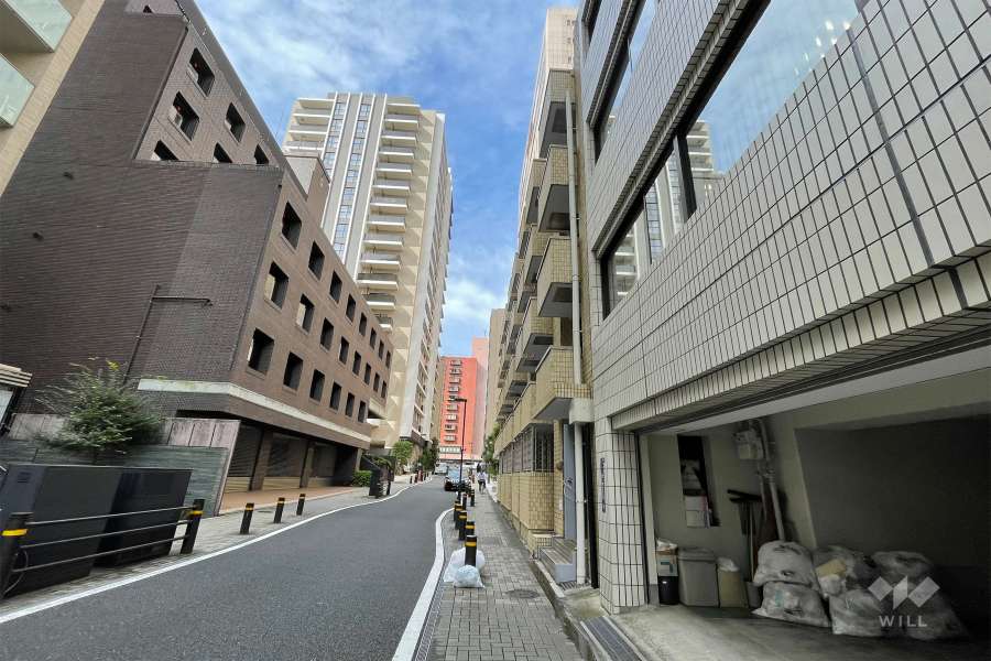 敷地南東側の前面道路　　　