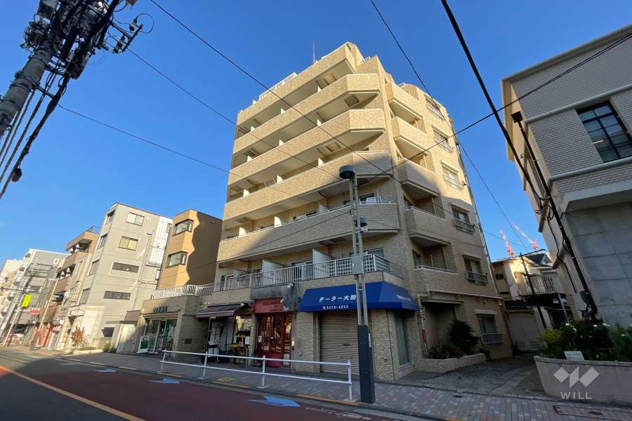 朝日高輪マンションの外観（南東側から）