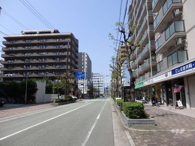 西側前面道路