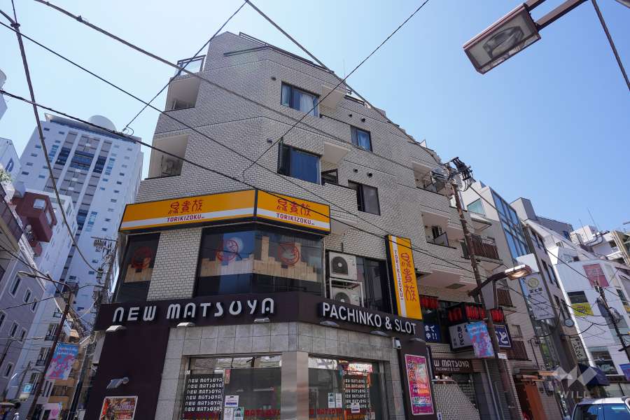 シルバープラザ麻布十番の外観（北側から）