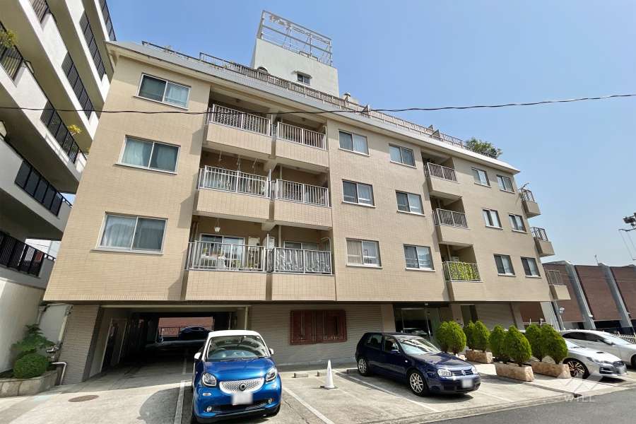 伊皿子スワローズマンションの外観（西側から）　