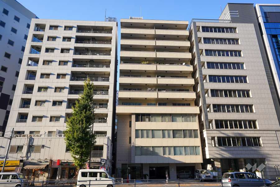 三田ハイツの外観（南側から）