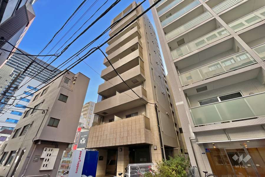 プレールドゥーク虎ノ門の外観（西側から）