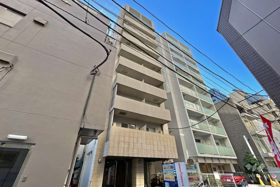 プレールドゥーク虎ノ門の外観（北西側から）