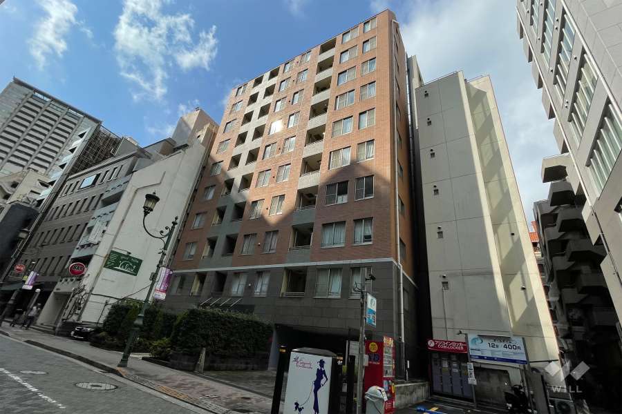 レックス赤坂レジデンスの外観（北東側から）