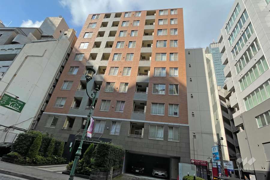 レックス赤坂レジデンスの外観（北東側から）