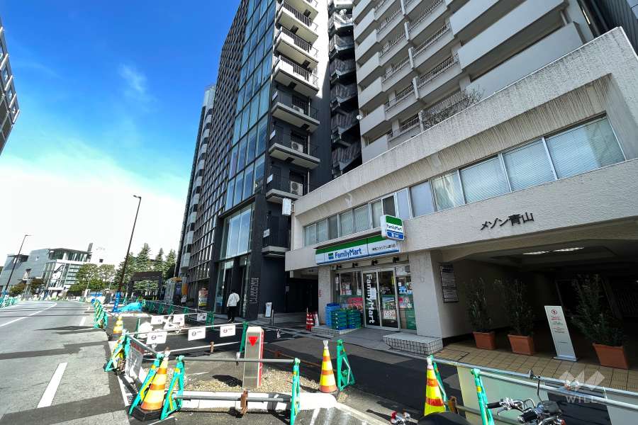 敷地西側の前面道路（南側から）