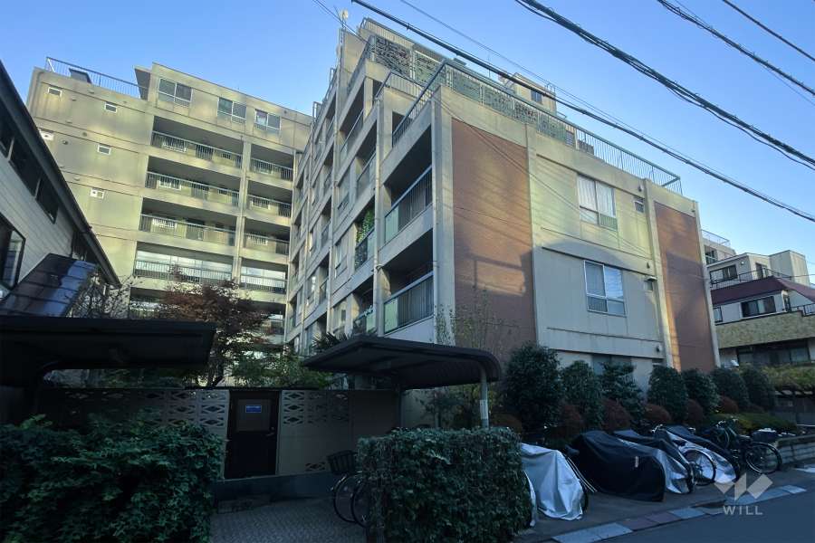 三田第2コーポラスの外観（南東側から）