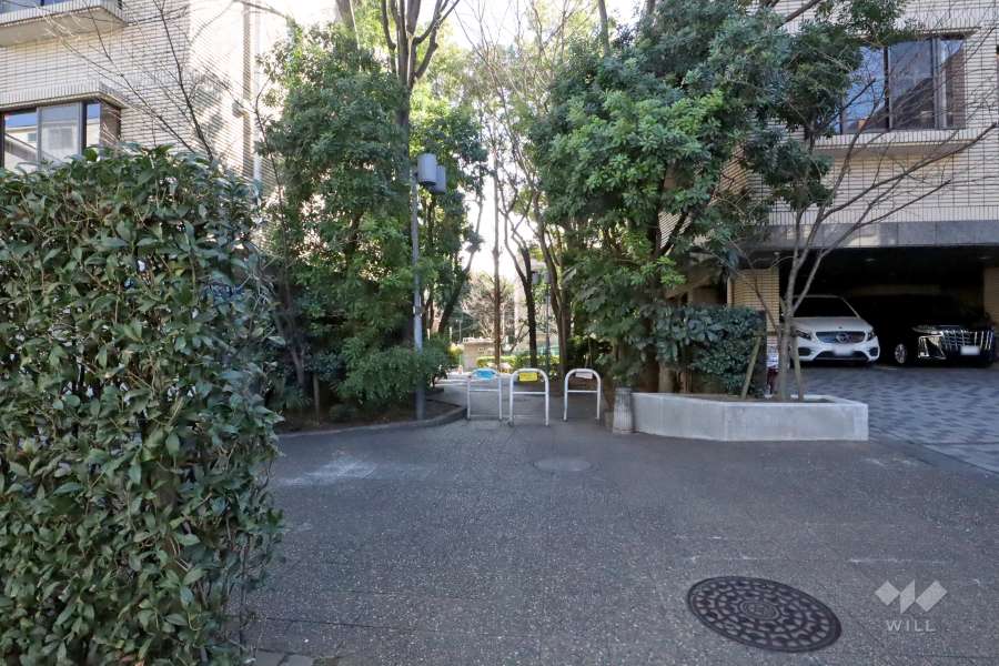 敷地東側の前面道路