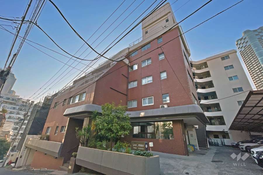 シャトー赤坂台の外観（北西側から）