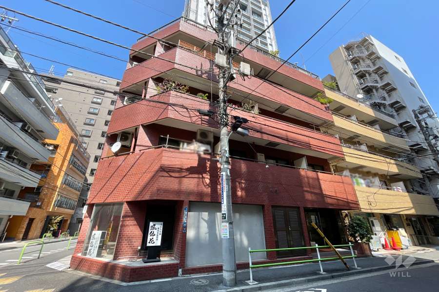 マンション麻布コートの外観（南西側から）