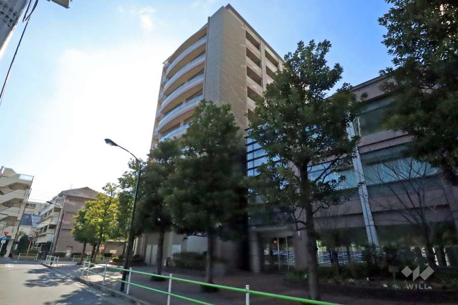 パークコート麻布十番三田ガーデンの外観（北東側から）