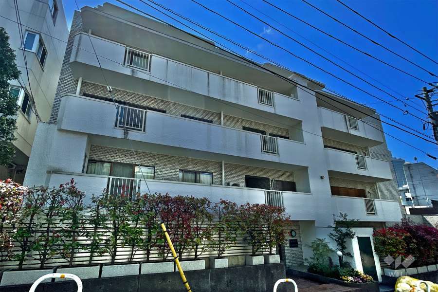 白金台パークサイドハイツの外観（北東側から）