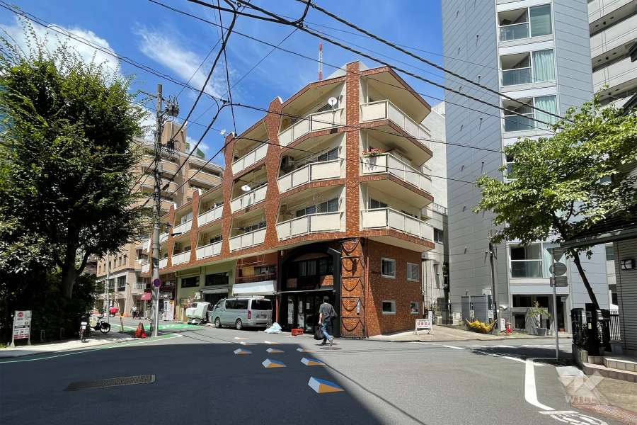 麻布ハイツの外観（南西側から）