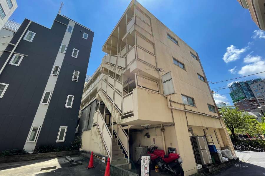 麻布ハイツの外観（北東側から）