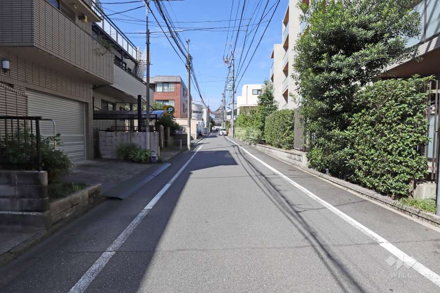 敷地南東側の前面道路