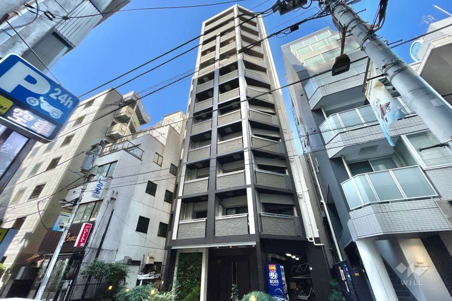 ジェノヴィア浜松町グリーンヴェールの外観（北東側から）