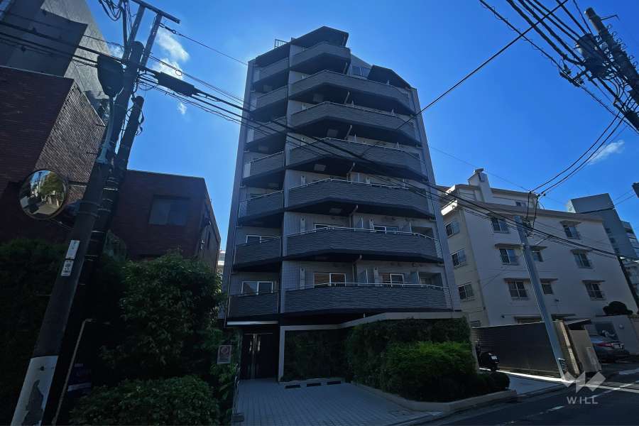 ジェノヴィア南麻布グリーンヴェールの外観（北側から）