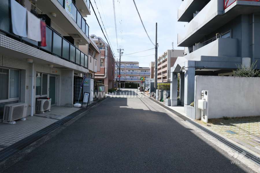 敷地北側の前面道路