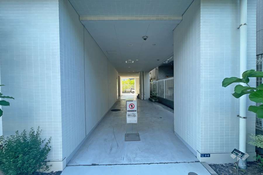 駐輪場の出入り口