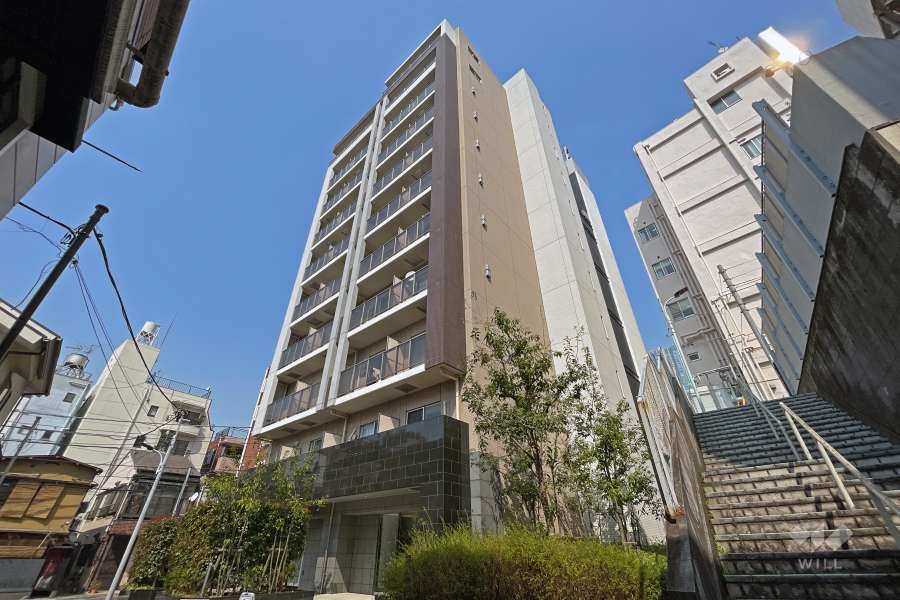 ガリシアレジデンス六本木の外観（南西側から）